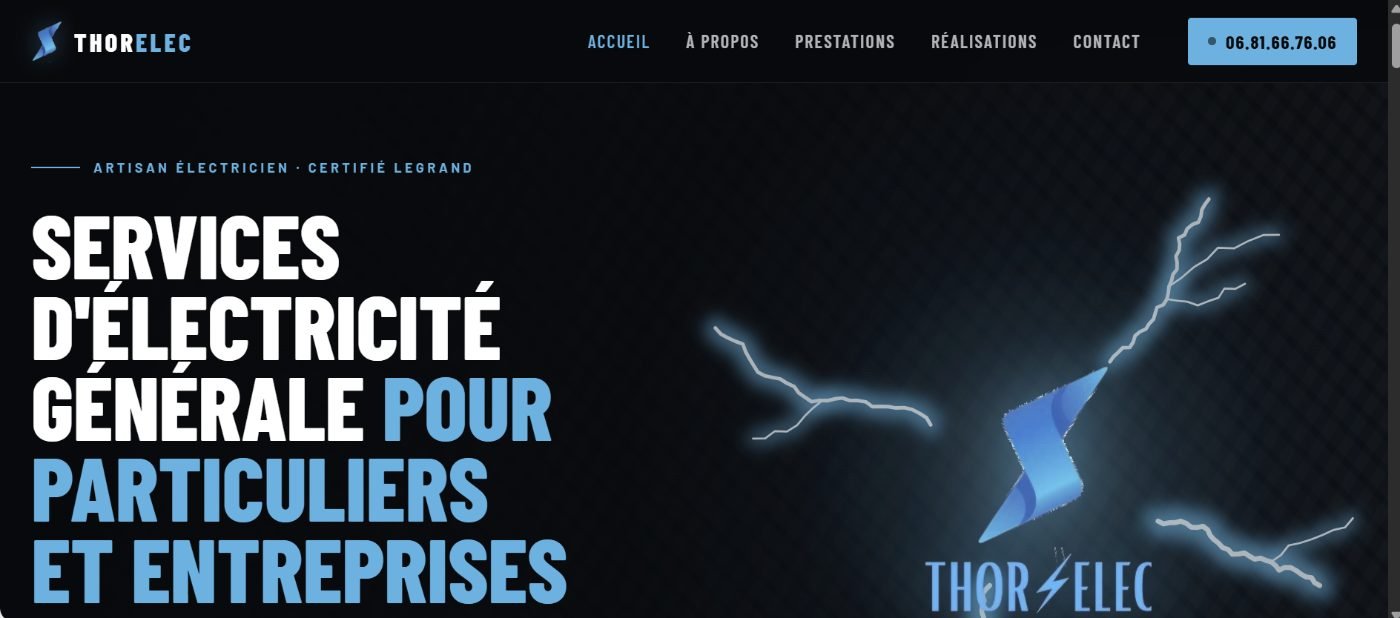 Site internet Thorelec